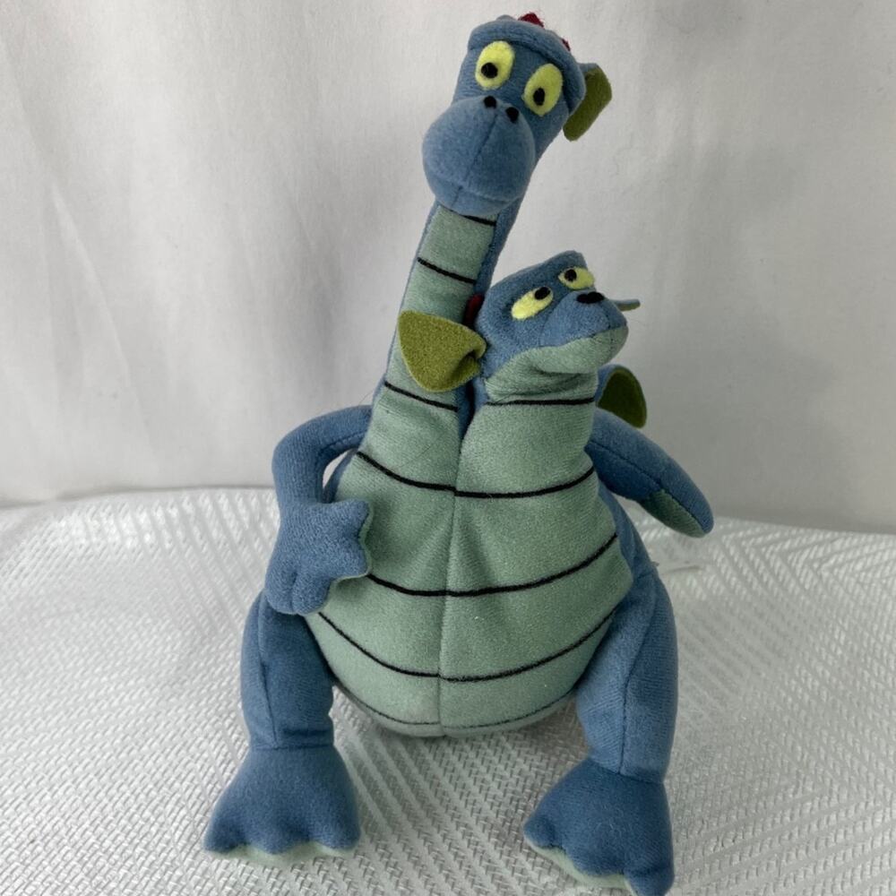 Devon Cornwall 2 Headed Dragon Plush Toy Quest For Camelot Warner 1998 8" VTG